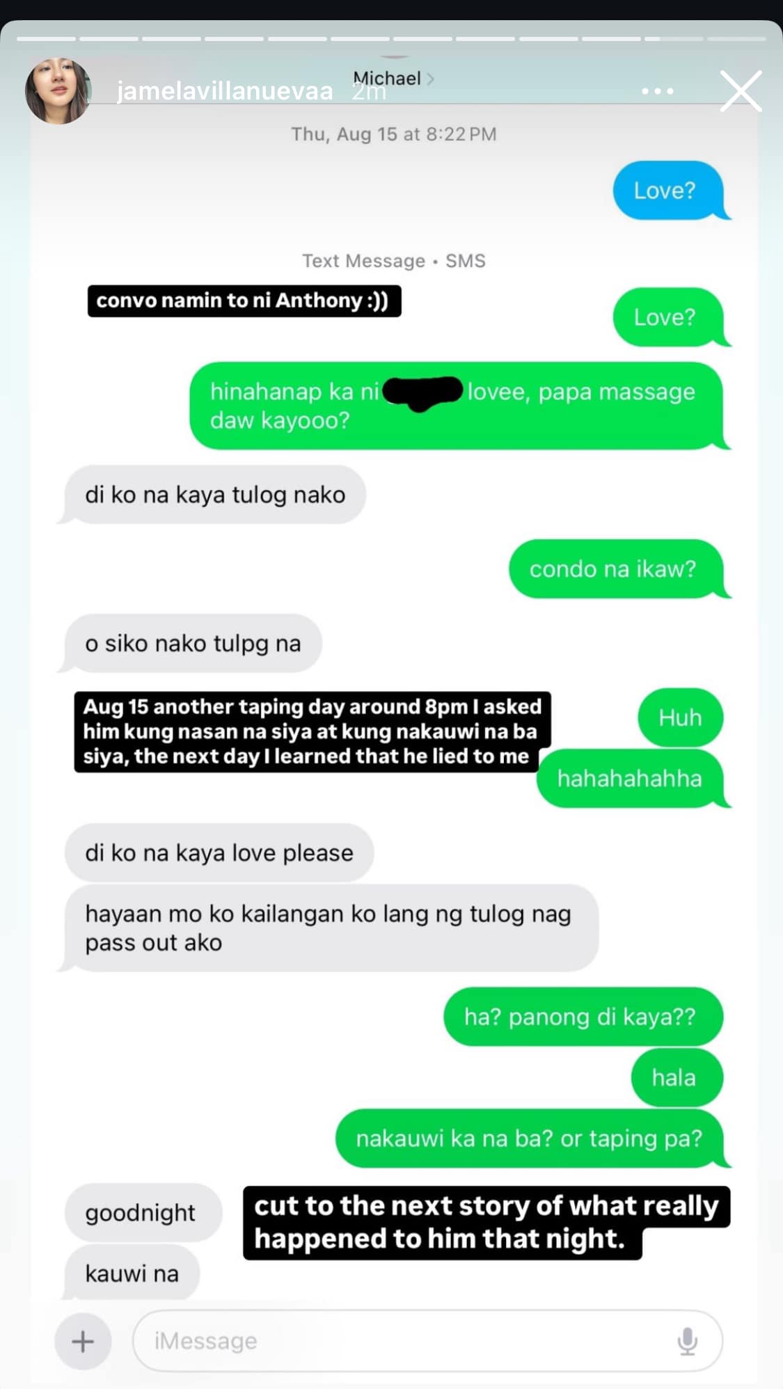 [Full Convo Screenshots] Maris Racal Dahilan ng Hiwalayan nina Jam At Anthony?